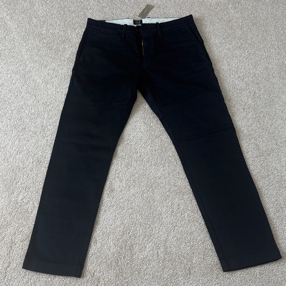 J. Crew Black Slim-Fit Pants 484 Slim